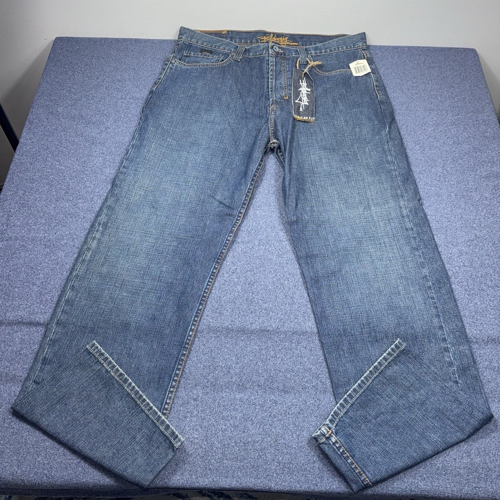 VINTAGE Made In USA Billabong Denim Jeans Mens 36x33 Baggy Surf Skate Y2K 90s